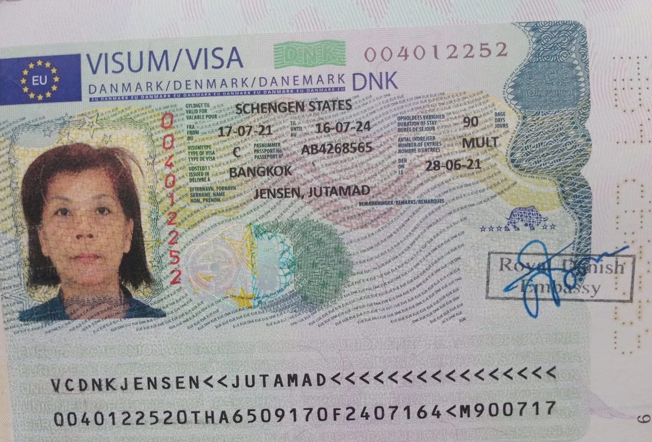 Home 318 Denmark 3 Years Visa