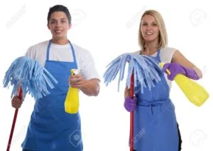 Cleaning Man woman