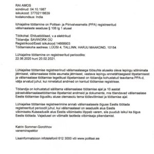 Estonia Work Permit