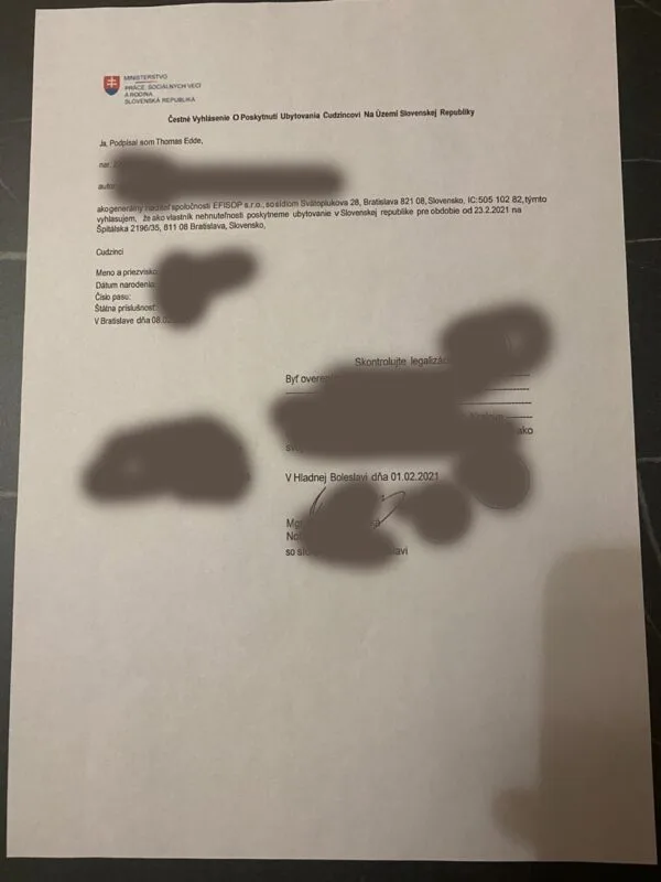SLOVAKIA Work Permit