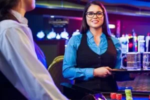 waiters in a casino