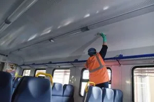 washers cleaners of railway rolling stock