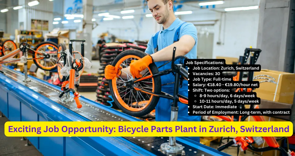 Bicycle factory jobs in Switzerland