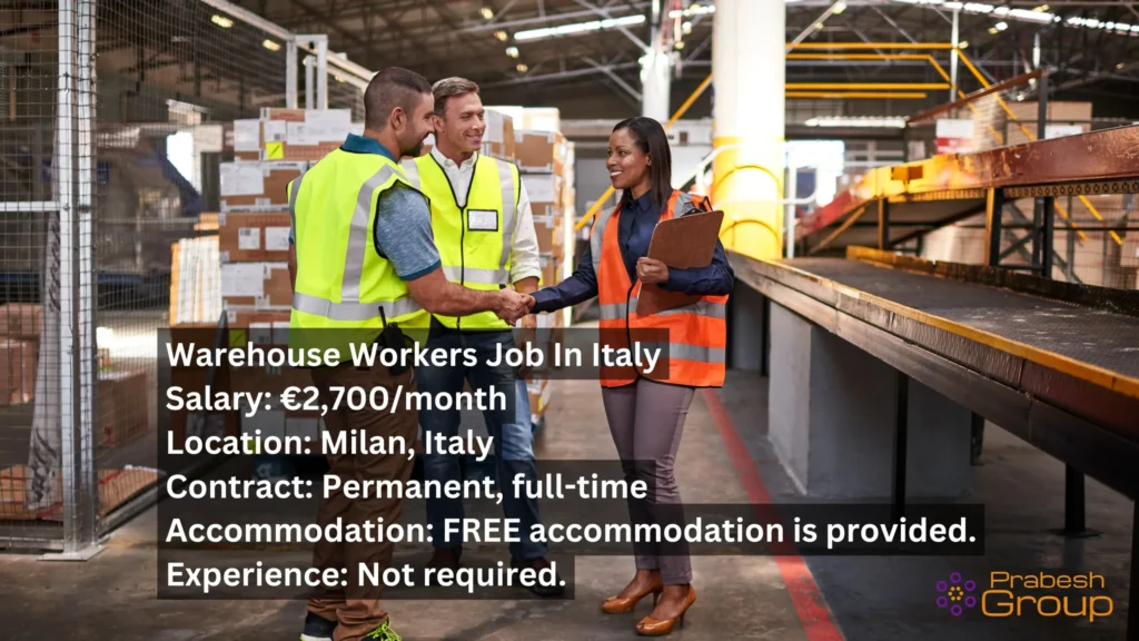 Warehouse Workers Job In Italy