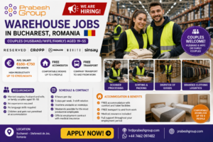 Clothing warehouse jobs in Bucharest Romania for couples — Reserved, Cropp, Mohito warehouse paying up to €900month with free accommodation, posted by Prabesh Group