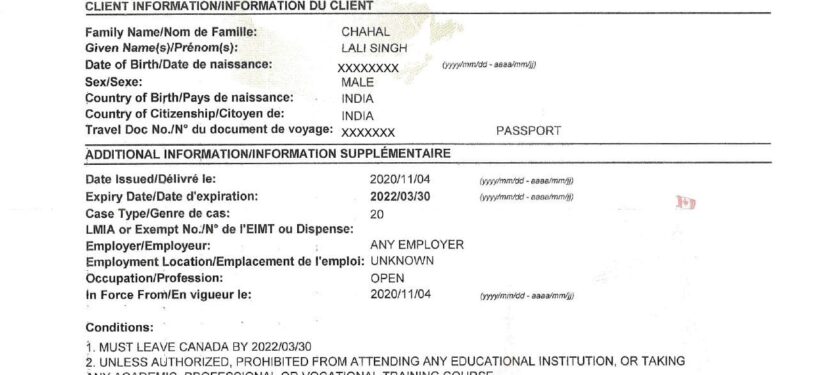 Canada Work Permit