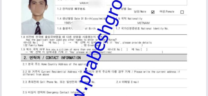 Korea Visa Grant Notice12