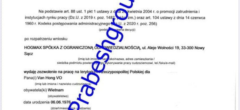 Poland work permit