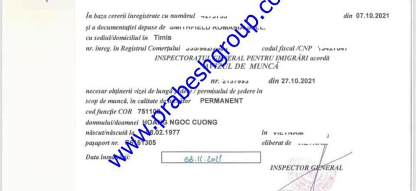Romania Work Permit11