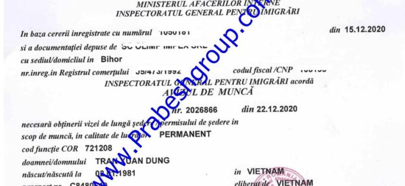 Romania Work Permit11