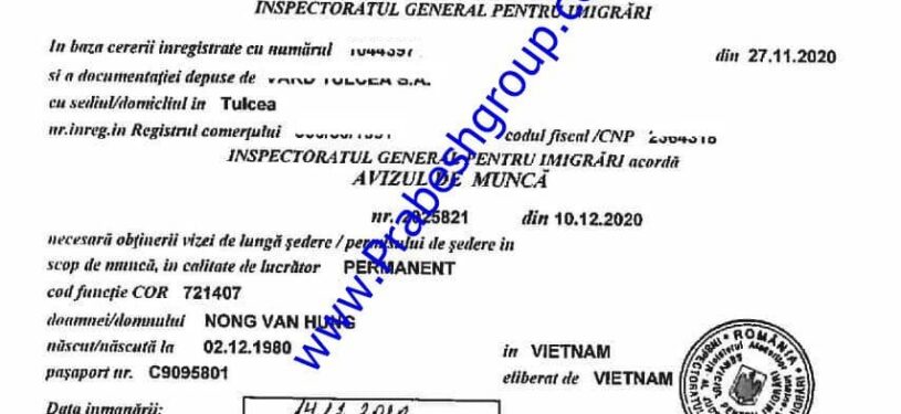 Romania Work Permit17