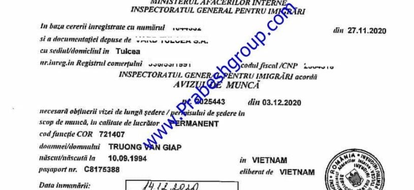 Romania Work Permit18