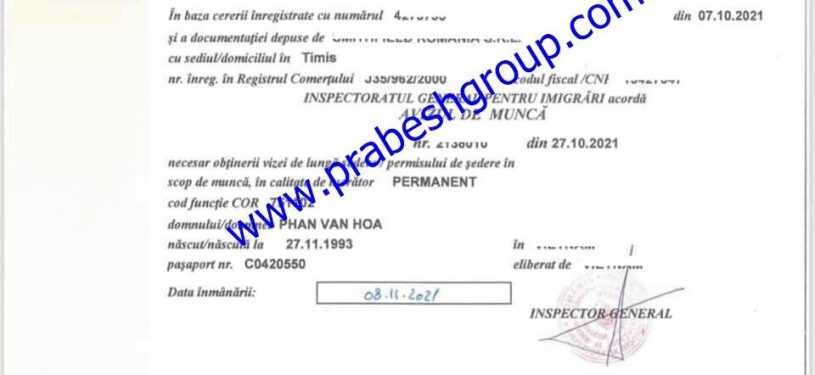 Romania Work Permit2