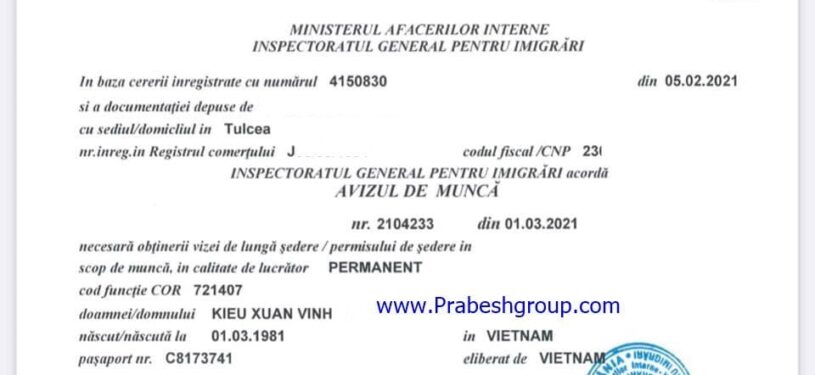 Romania Work Permit2