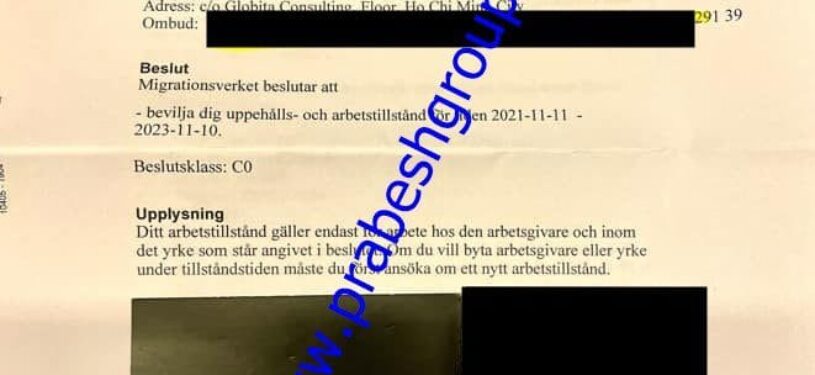 Sweden Work Permit2